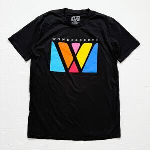 Wonderbrett Graphic Logo T-Shirt Black, Size Large